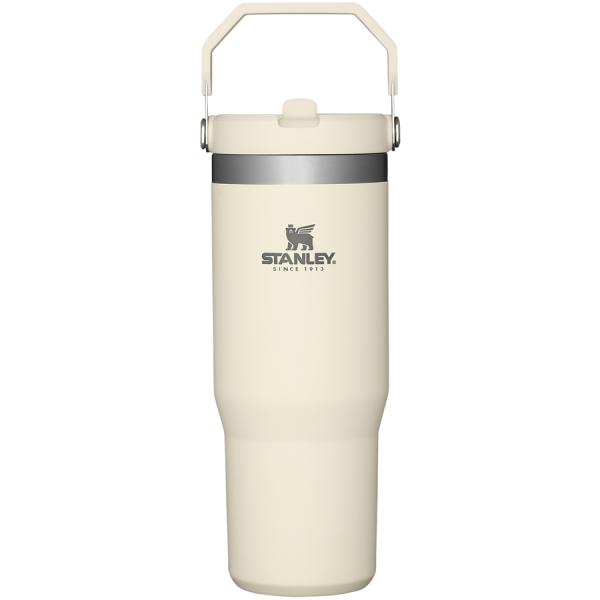 The IceFlow™ Flip Straw Tumbler | 30 OZ - Cream