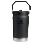 The IceFlow™ Flip Straw Jug | 40 OZ - Black 2.0
