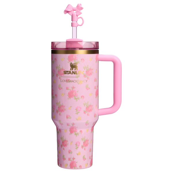 Stanley 1913 x LoveShackFancy Quencher H2.0 Flowstate™ Tumbler | 40 OZ - Ibiza Sunset