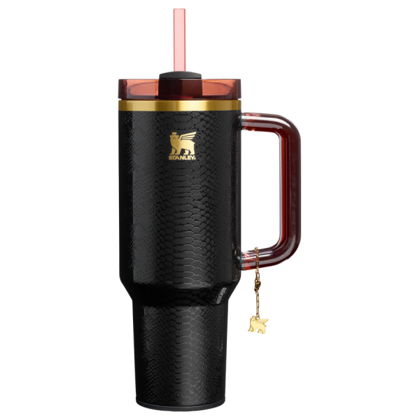The Quencher® Luxe H2.0 FlowState™ Tumbler | 40 OZ - Black Snakeskin