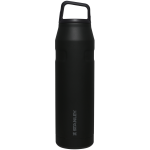IceFlow™ Bottle with Cap and Carry+ Lid | 36 OZ - Black