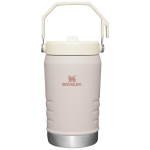 The IceFlow™ Flip Straw Jug | 40 OZ - Rose Quartz