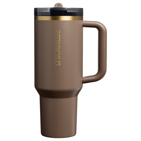 The Quencher ProTour Flip Straw Tumbler | 40 OZ - Espresso Gold